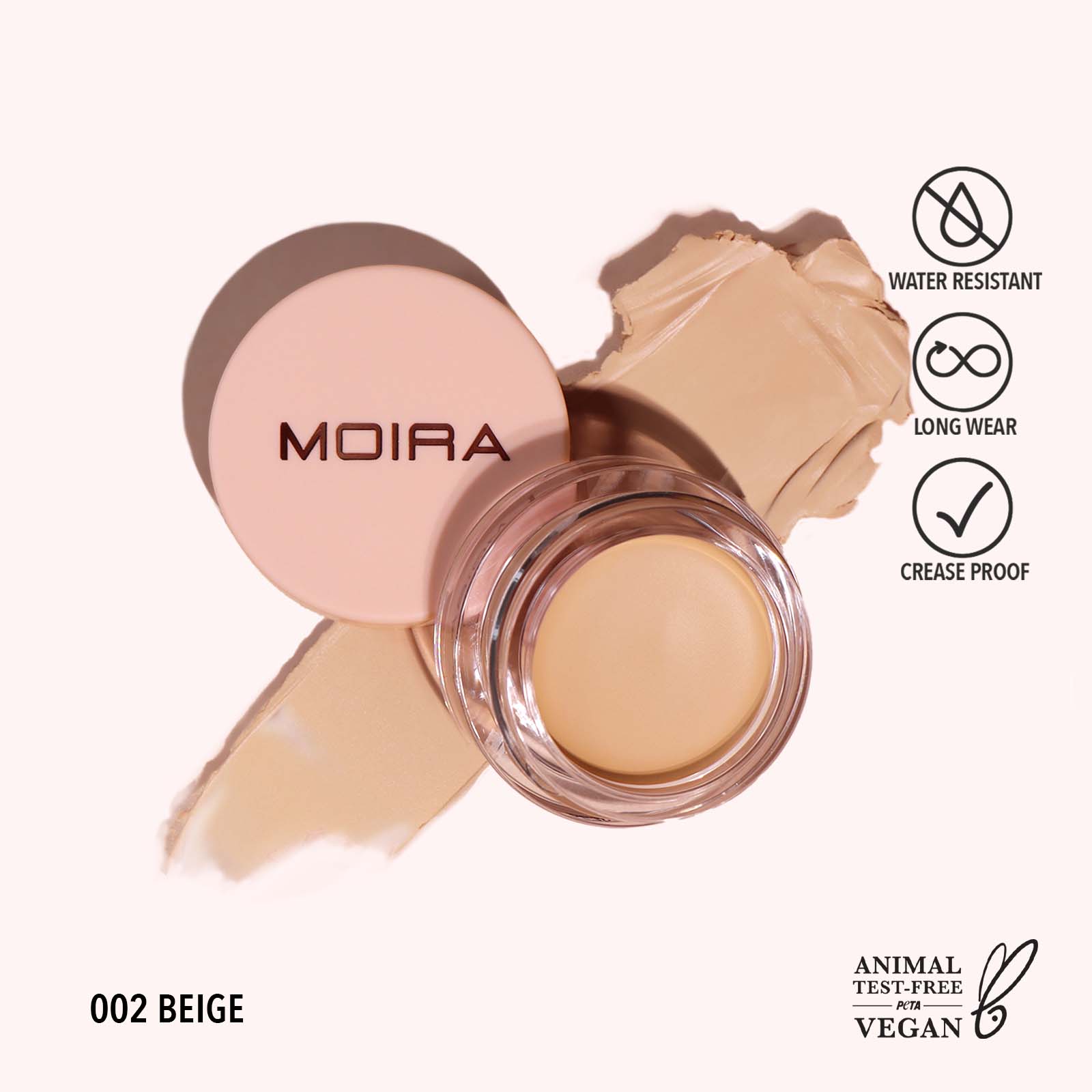 MOIRA Lasting Priming Cream Shadow Beige
