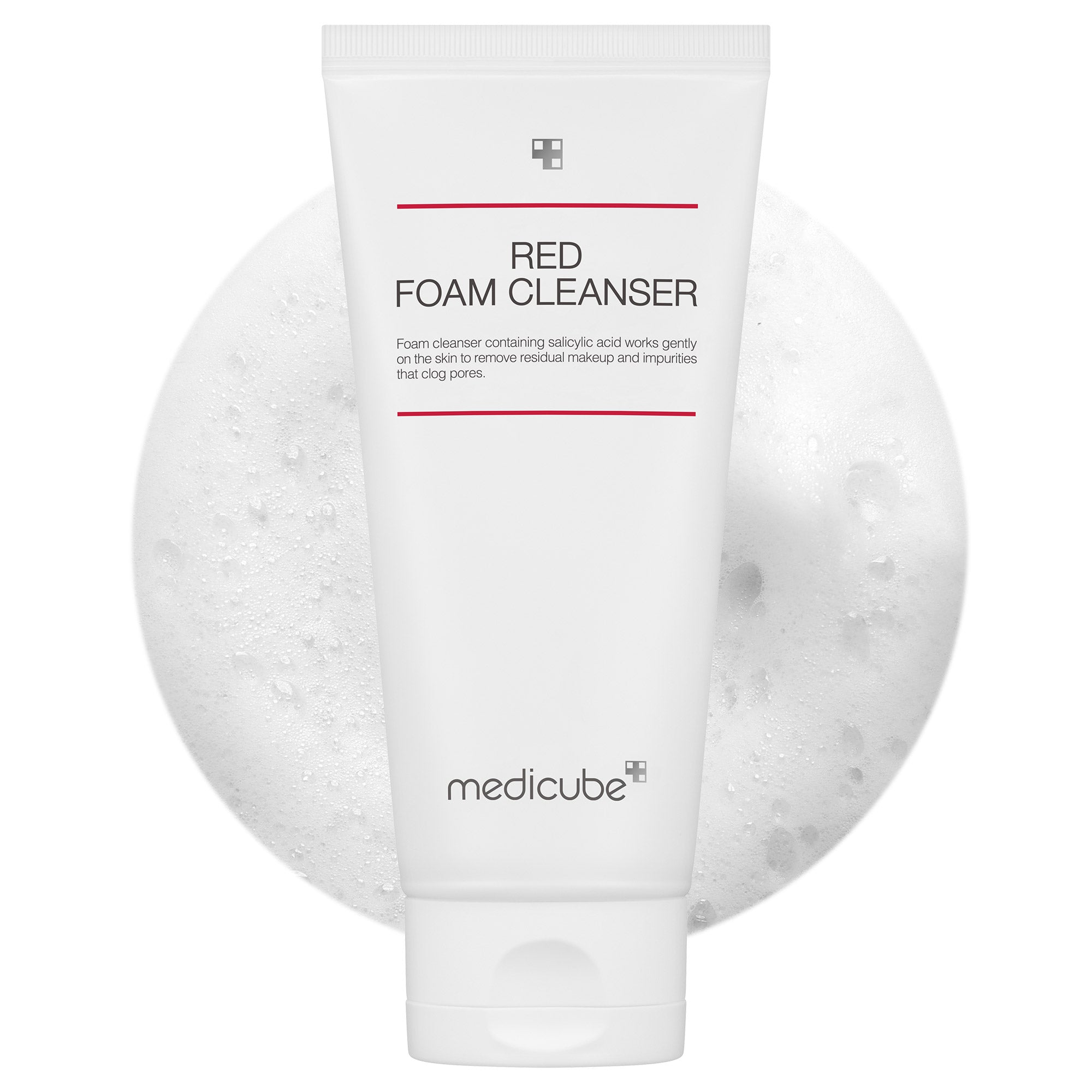 MEDICUBE Red Foam Cleanser – Limpiador Espuma Calmante Red Line | K-Beauty Skincare