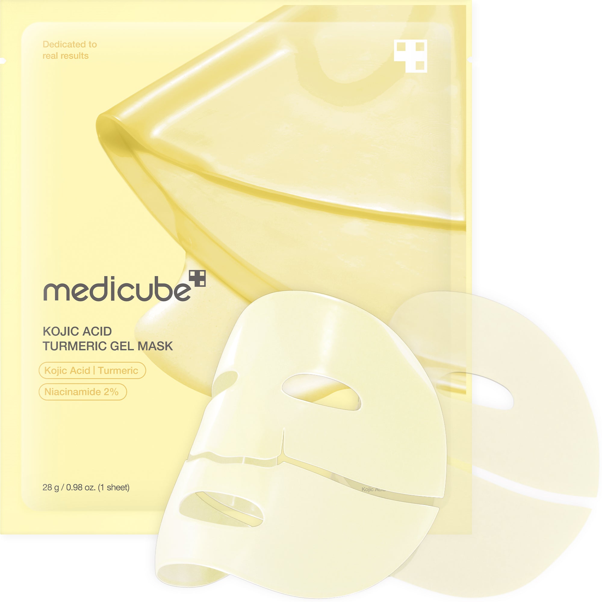MEDICUBE Kojic Acid Turmeric Gold Jelly Gel Mask – Mascarilla Iluminadora con Ácido Kójico y Cúrcuma | K-Beauty Skincare