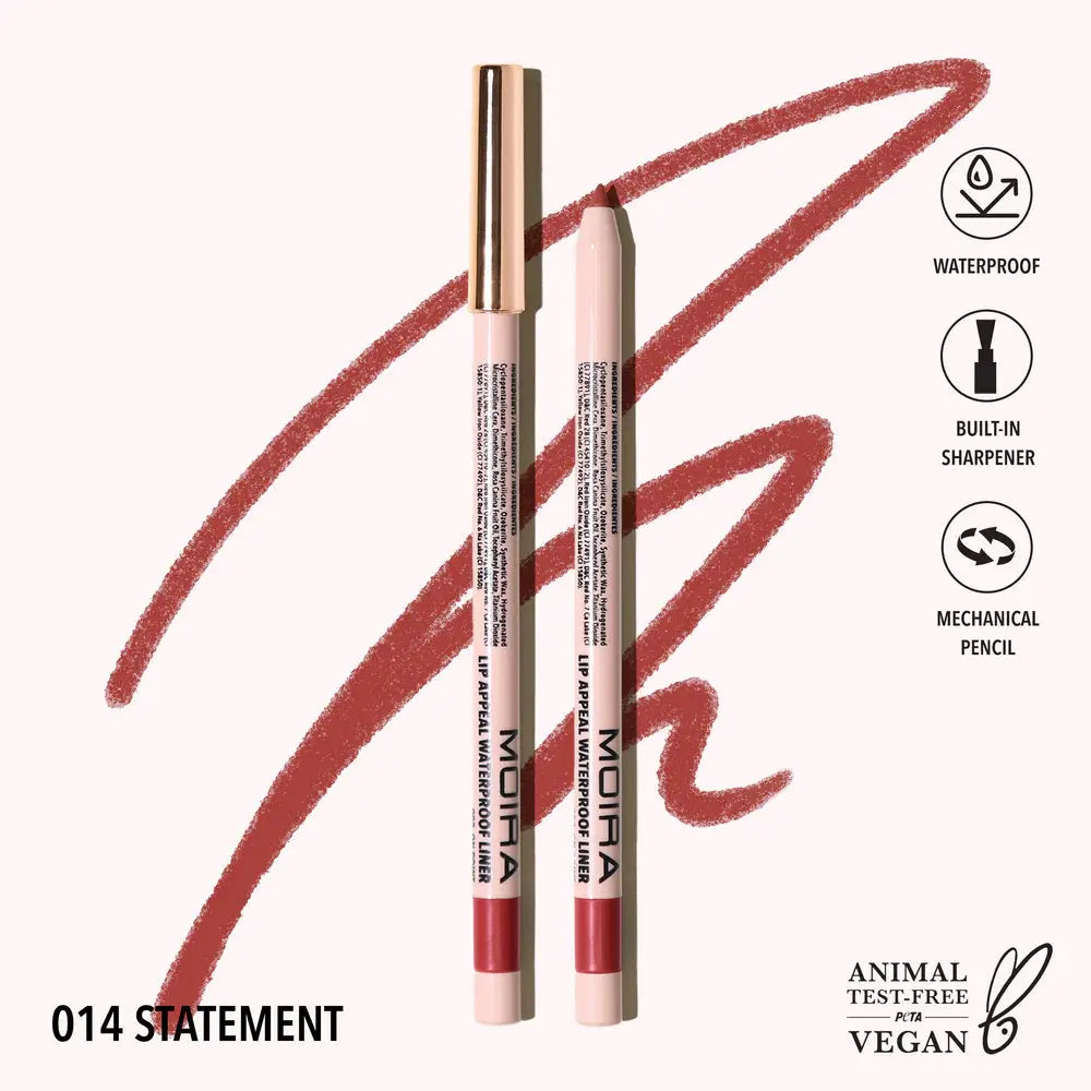 MOIRA Lip Appeal Waterproof Liner NAZ Beauty Shop Panama