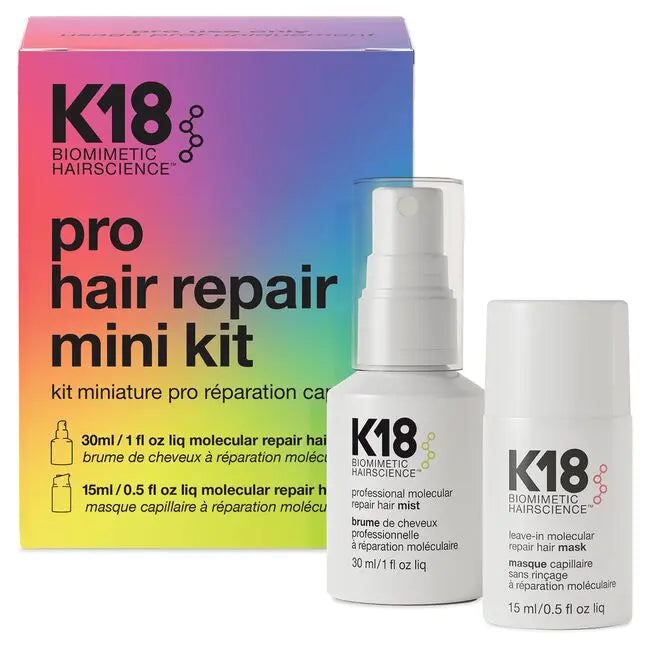 K18 Pro Hair Repair Mini Kit (30ml mist + 15ml Mask) NAZ Beauty Shop Panama