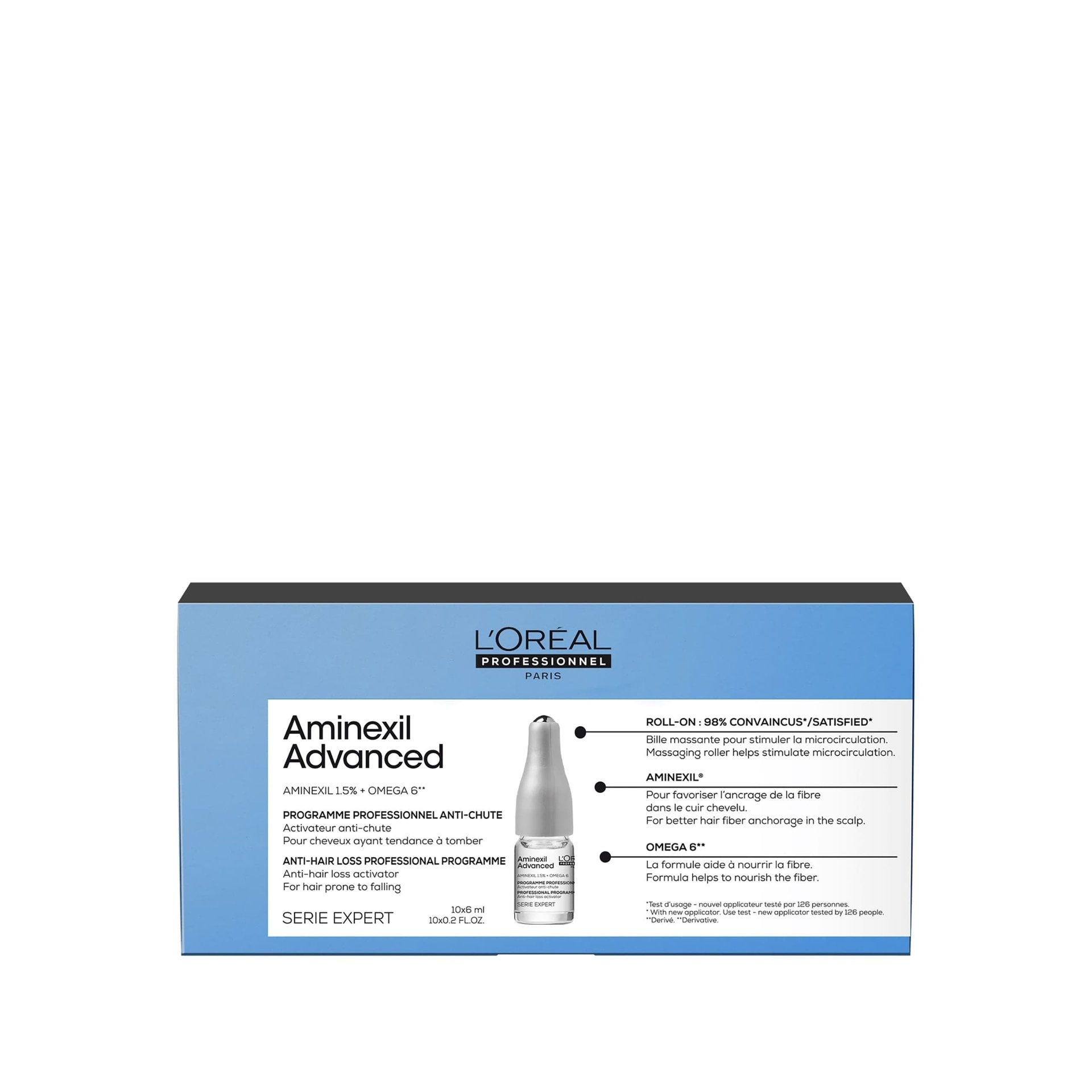 L'Oréal Professionnel Scalp Aminexil Advanced 10x6ml - tratamiento anticaida en ampolletas Panamá