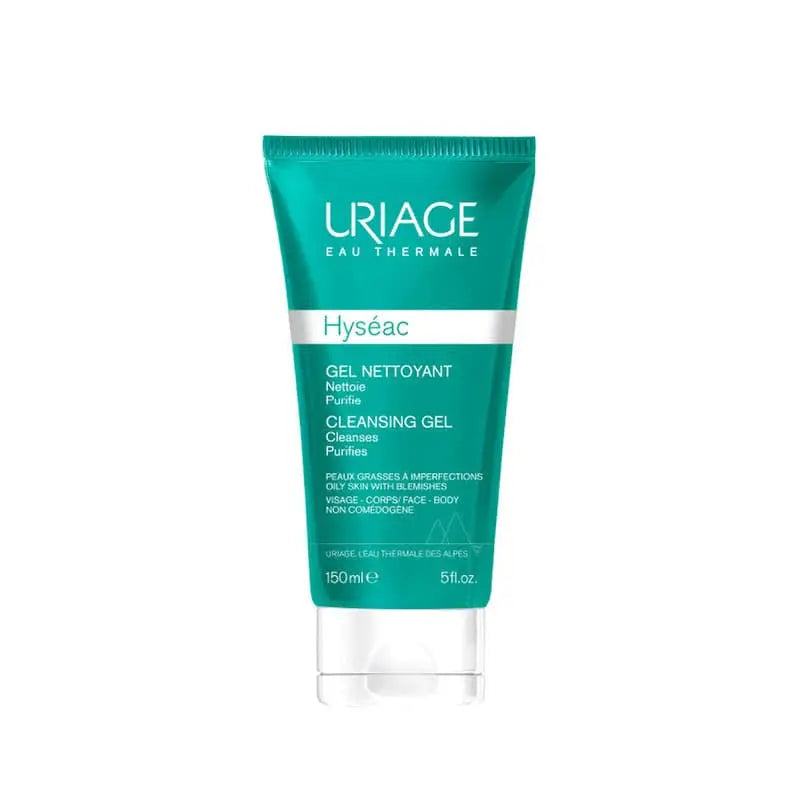 URIAGE Hyseac Gel Nettoyant 150ml – limpiador purificante piel grasa mixta Agua Termal Francia NAZ Beauty Shop Panama