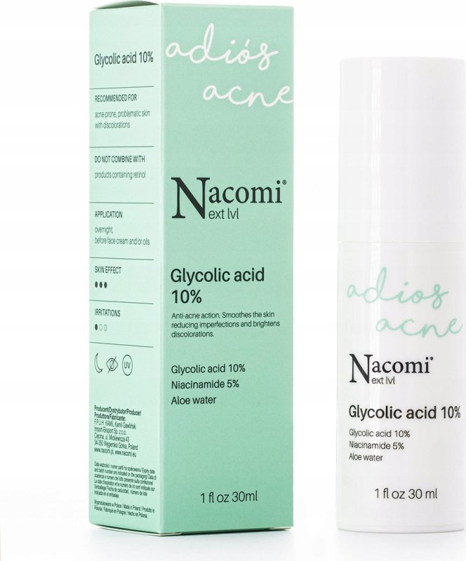 NACOMI Glycolic Acid 10% Tónico Exfoliante AHA | Skincare | Panamá | NAZ Beauty