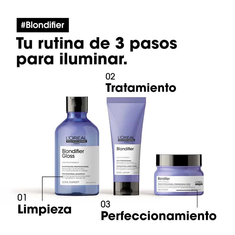 L'Oréal Professionnel Blondifier Conditioner vista frontal del envase 200ml