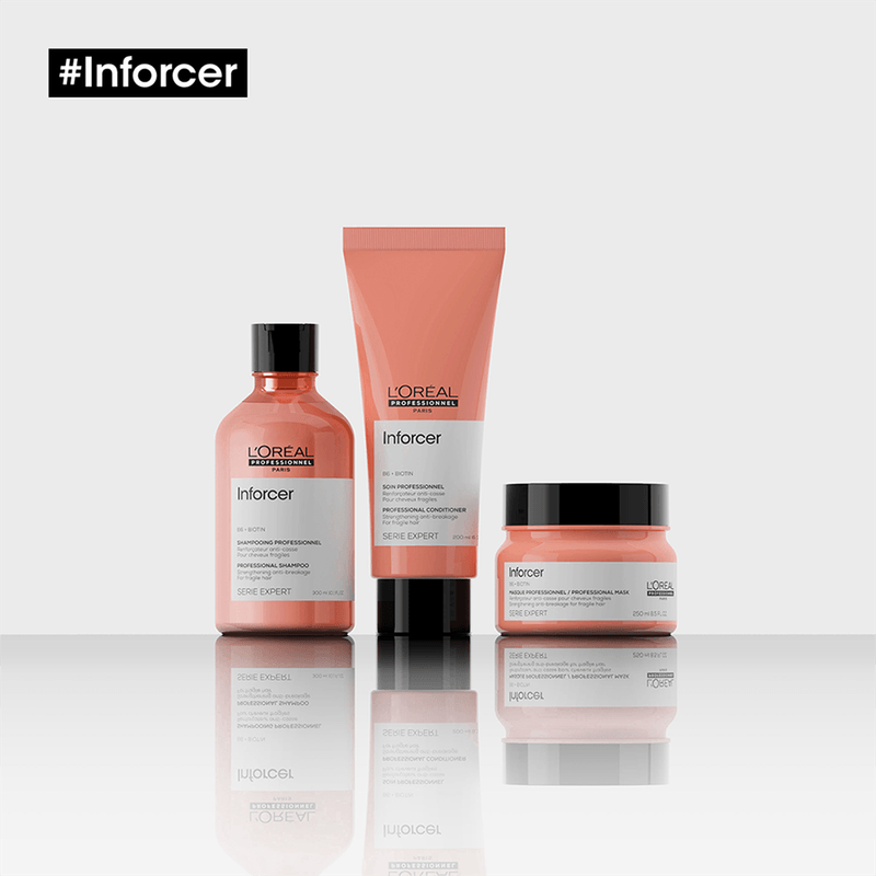 L'Oréal Professionnel Inforcer Shampoo vista frontal del envase 300ml