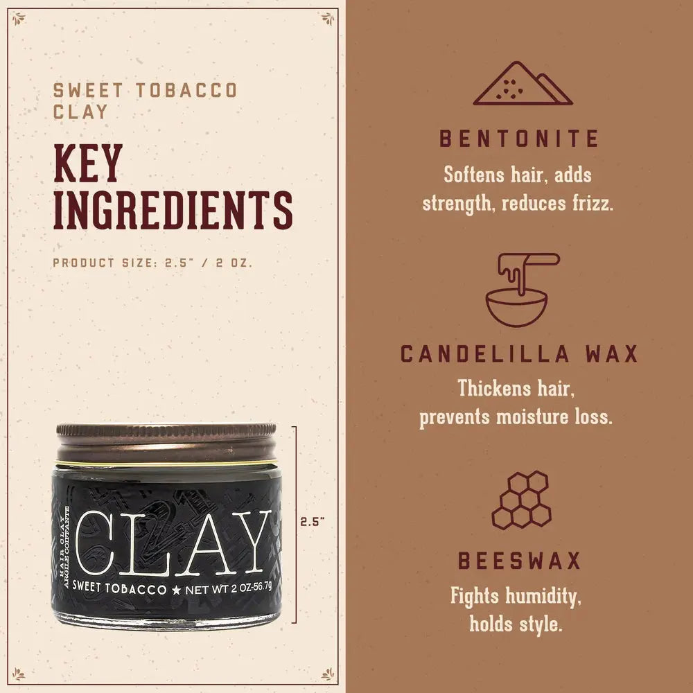 18.21 MAN MADE Clay - Sweet Tobacco NAZ Beauty Shop Panama