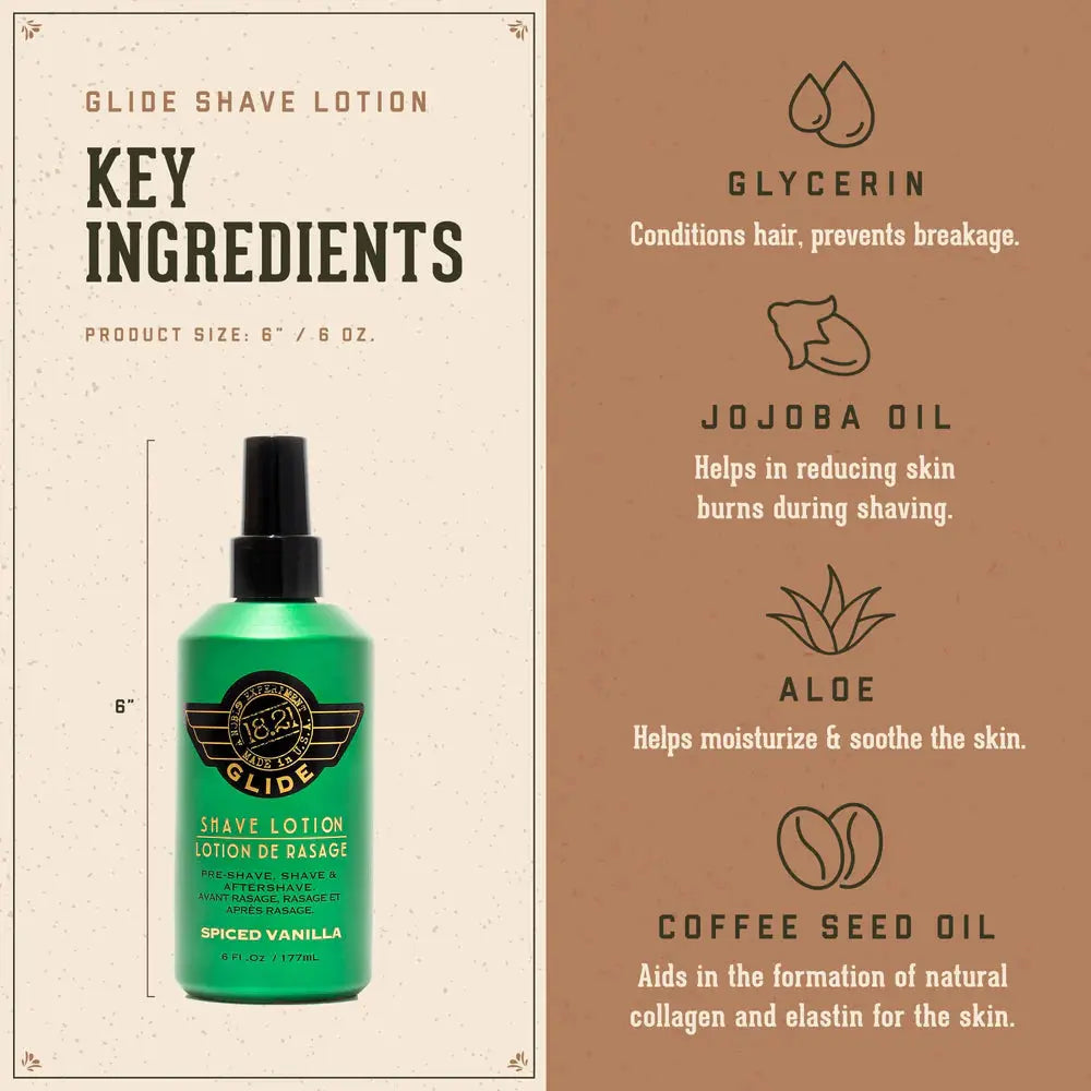 18.21 MAN MADE Glide Shaving Lotion - Spiced Vanilla NAZ Beauty Shop Panama