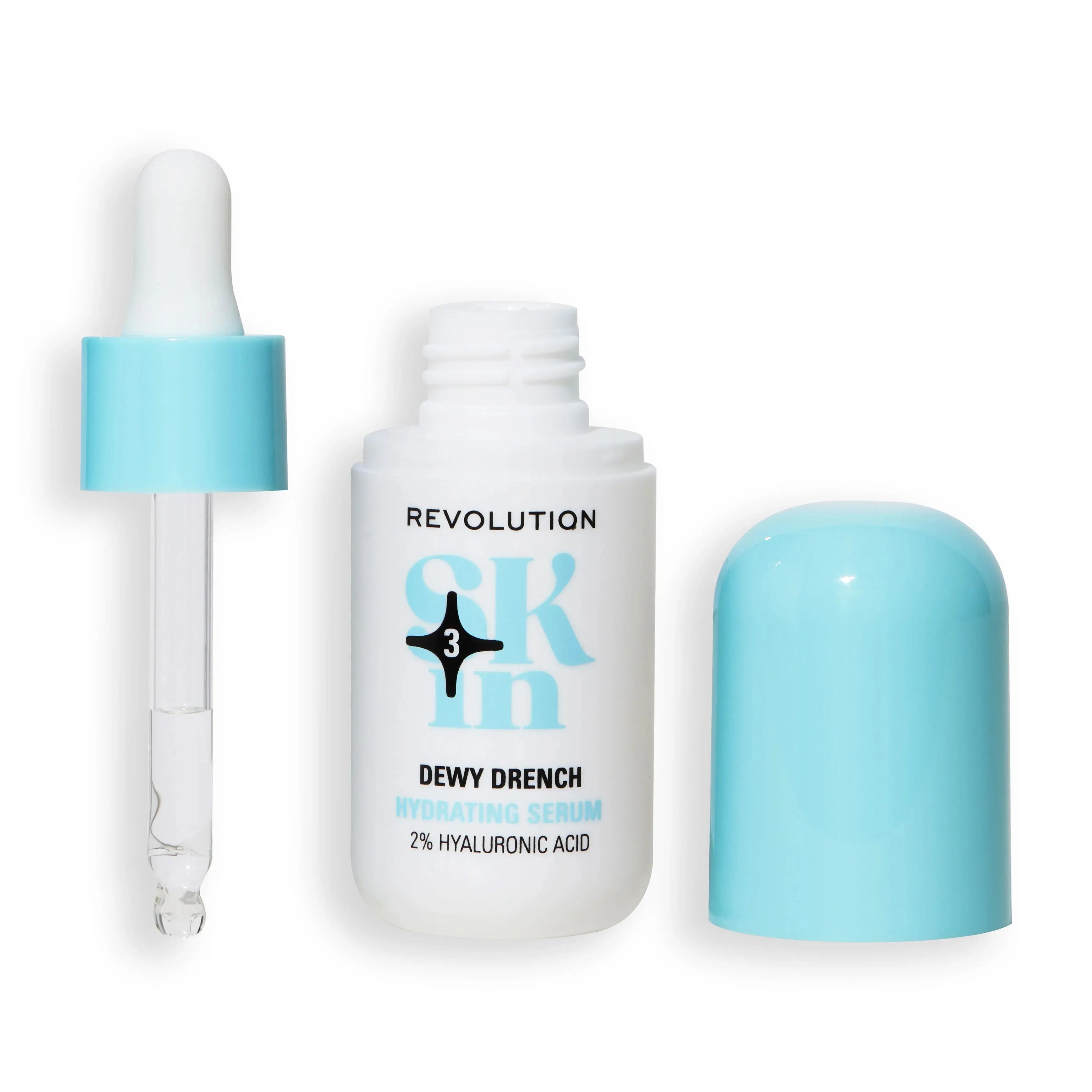 REVOLUTION Skin Dewy Drench Hydrat Serum 2% Hyalur Ac NAZ Beauty Shop Panama