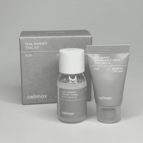 CELIMAX Dual Barrier Trial Kit – Set de Viaje Tónico y Crema con Ceramidas | K-Beauty Skincare