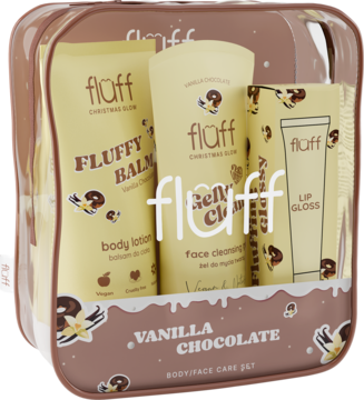 FLUFF Vanilla Chocolate Face & Body Care Set – Set de Cuidado Facial y Corporal Vainilla Chocolate | Bath & Bodycare