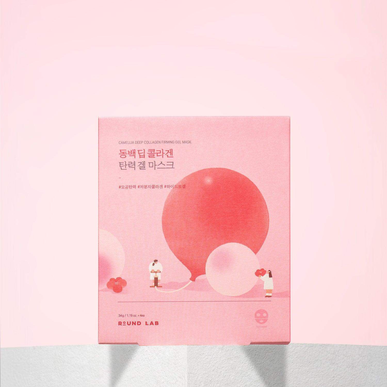 ROUND LAB Camellia Deep Collagen Firming Gel Mask – Mascarilla en Gel Reafirmante con Colágeno | Skincare