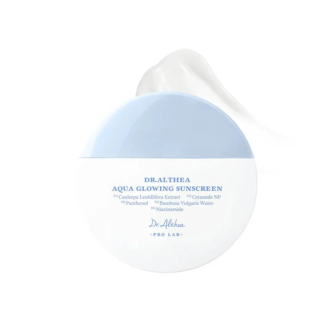 DR. ALTHEA Aqua Glowing Sunscreen – textura acuosa ligera vegano piel seca mixta K-Beauty comprar en NAZ Beauty Shop Panama