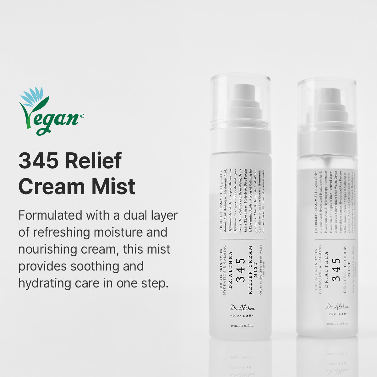 DR. ALTHEA 345 Relief Cream Mist packaging comprar en NAZ Beauty Shop Panama