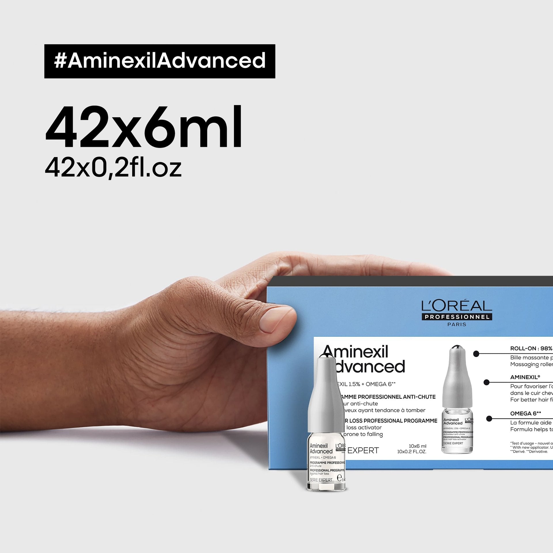 L'Oréal Professionnel Scalp Aminexil Advanced ampolletas individuales 6ml cada una