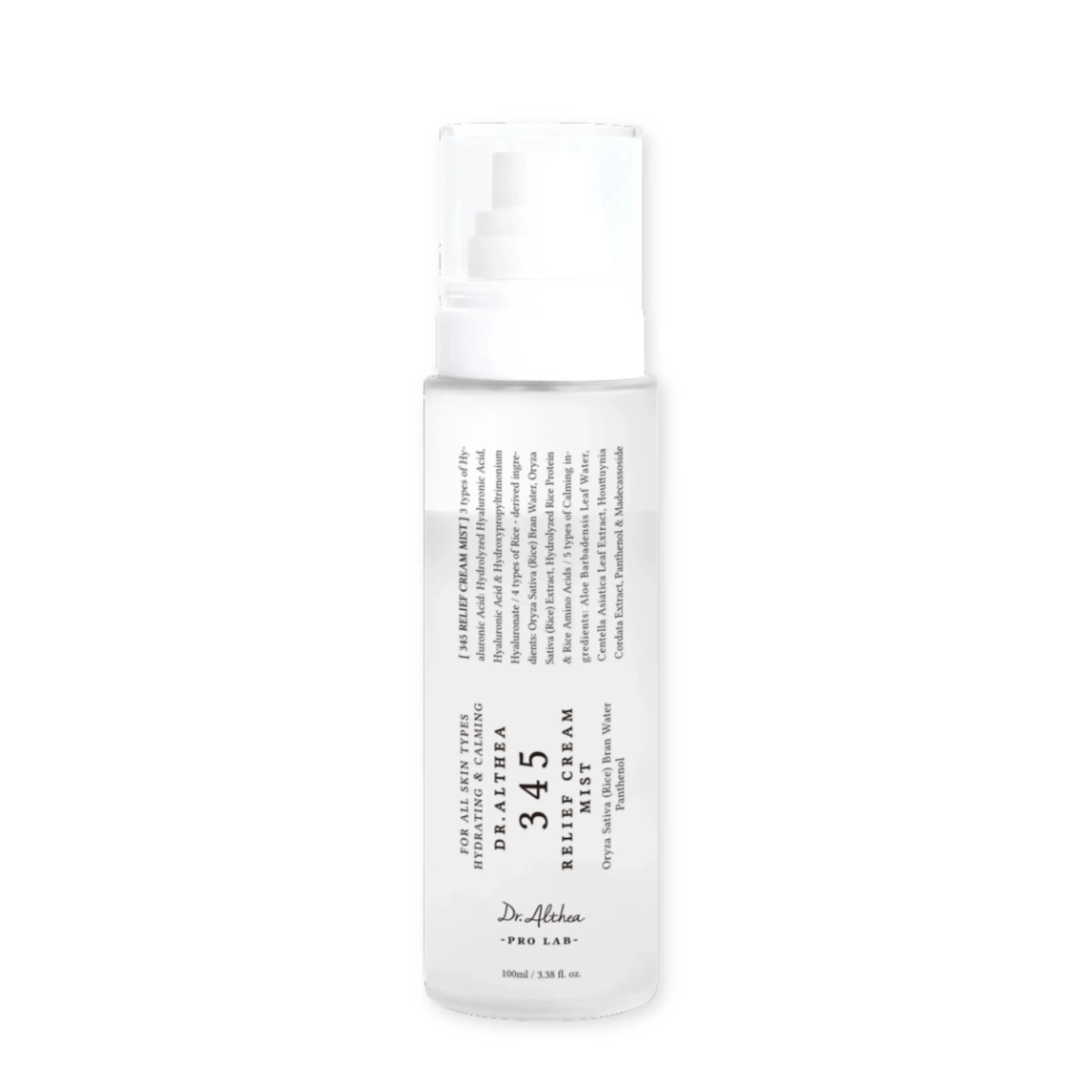 DR. ALTHEA 345 Relief Cream Mist 60ml – bruma bifasica coreana hidratante calmante piel sensible NAZ Beauty Shop Panama