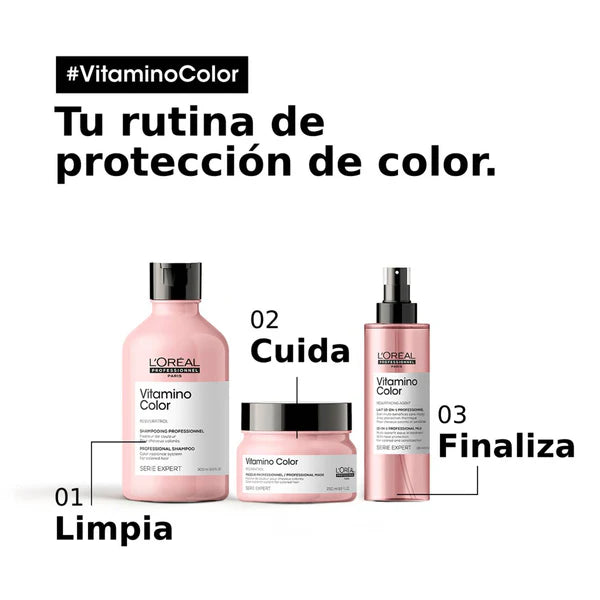 L'Oréal Professionnel Vitamino Color 10 in 1 detalle del envase y aplicador 190ml