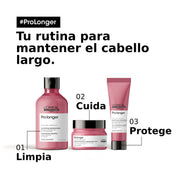L'Oréal Professionnel Pro Longer Shampoo vista frontal del envase 300ml