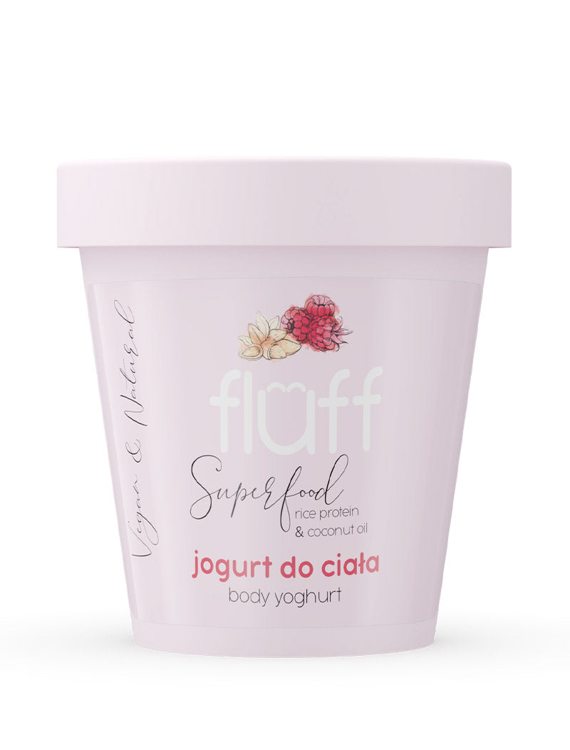 FLUFF Raspberries & Almonds Body Yogurt 180ml – Yogurt Corporal Nutritivo | Bath & Bodycare
