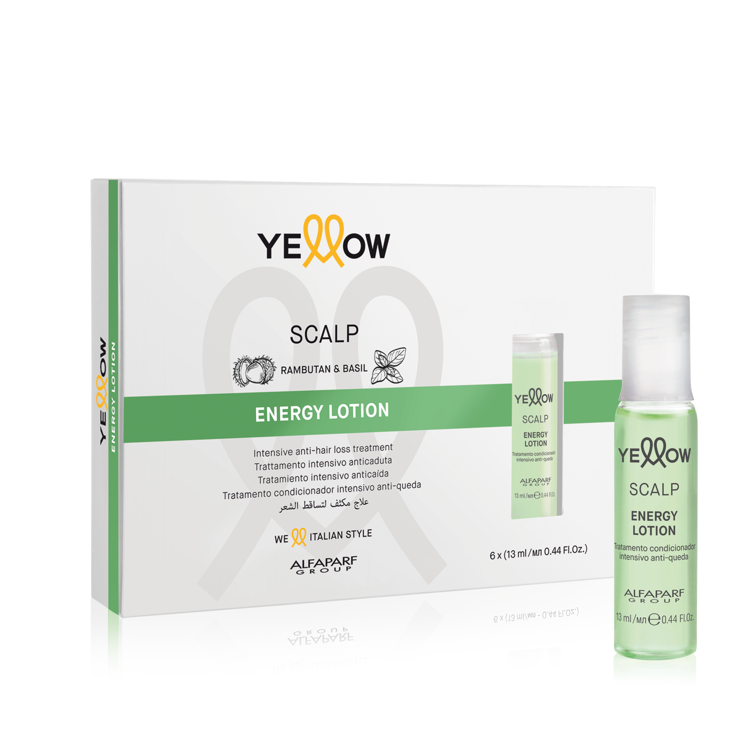 YELLOW Ampolla Scalp Energy 13ml – Ampolla Energizante Cuero Cabelludo Anti-Caída | HAIR CARE