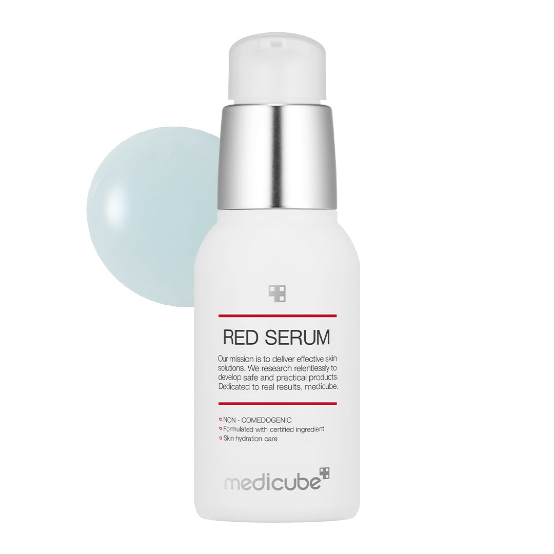 MEDICUBE Red Serum – Sérum Calmante Red Line para Piel Sensible | K-Beauty Skincare
