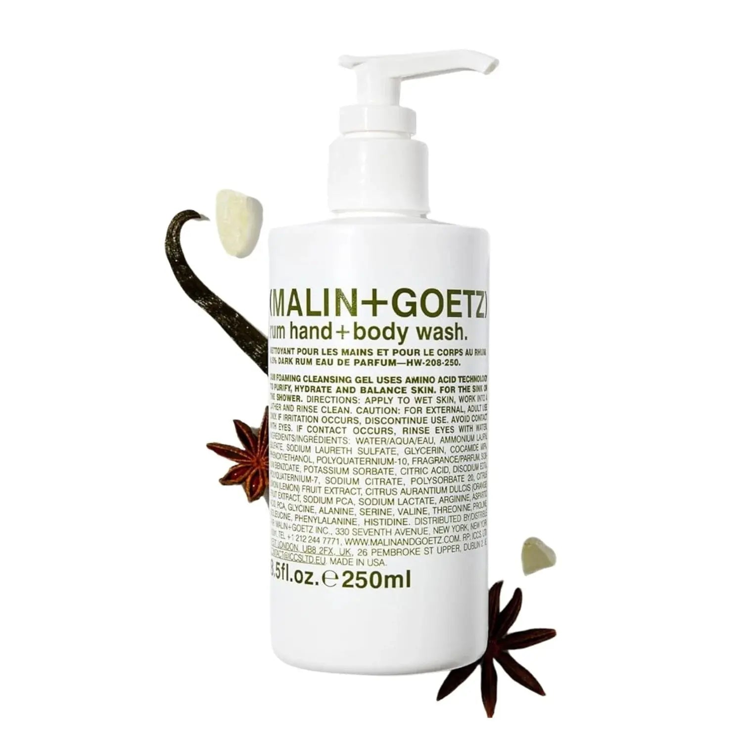 MALIN + GOETZ Rum Hand+Body Wash NAZ Beauty Shop Panama
