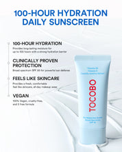 TOCOBO Bio Watery Sun Cream key ingredients vitamin E cica comprar en NAZ Beauty Shop Panama