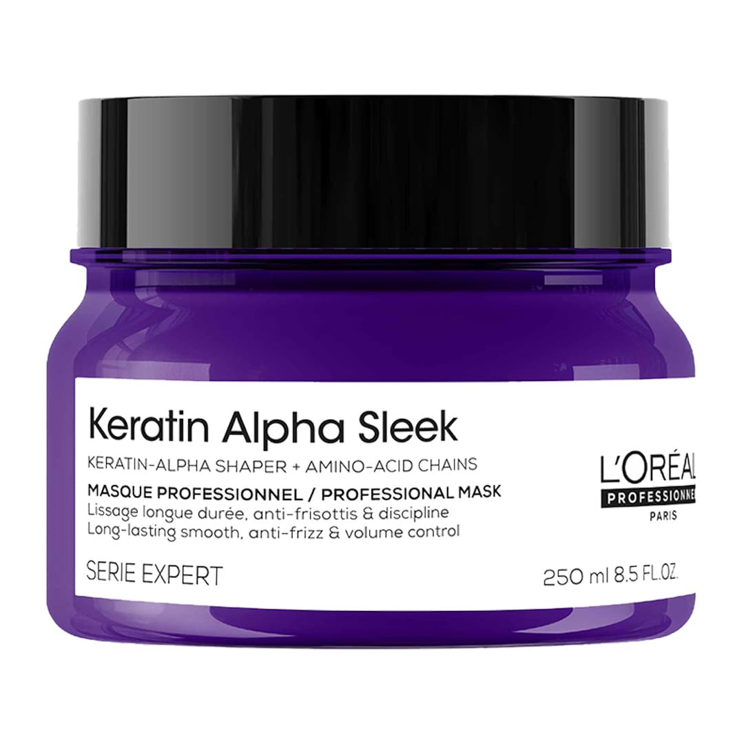L'ORÉAL PROFESSIONNEL Keratin Alpha Sleek Masque 250ml – Mascarilla Nutritiva con Queratina | Hair Care