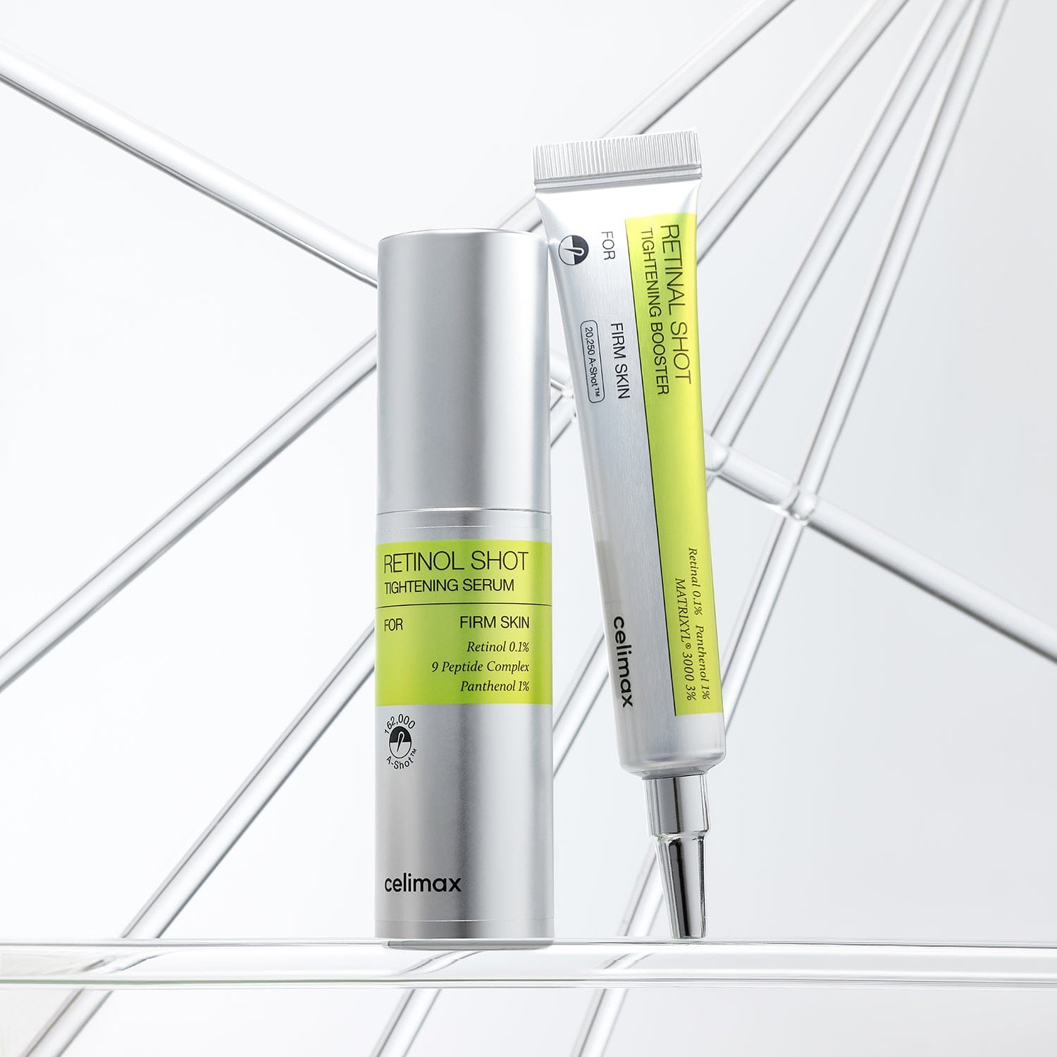 CELIMAX Retinal Shot paired with Retinol Serum results comprar en NAZ Beauty Shop Panama