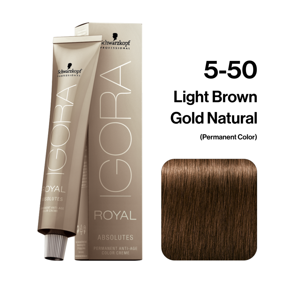 SCHWARZKOPF IGORA Royal Absolutes 5-60 Castaño Claro Dorado 60ml