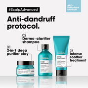 Detalle de etiqueta Scalp Dermo-Purifier Shampoo L'Oréal Professionnel anticaspa