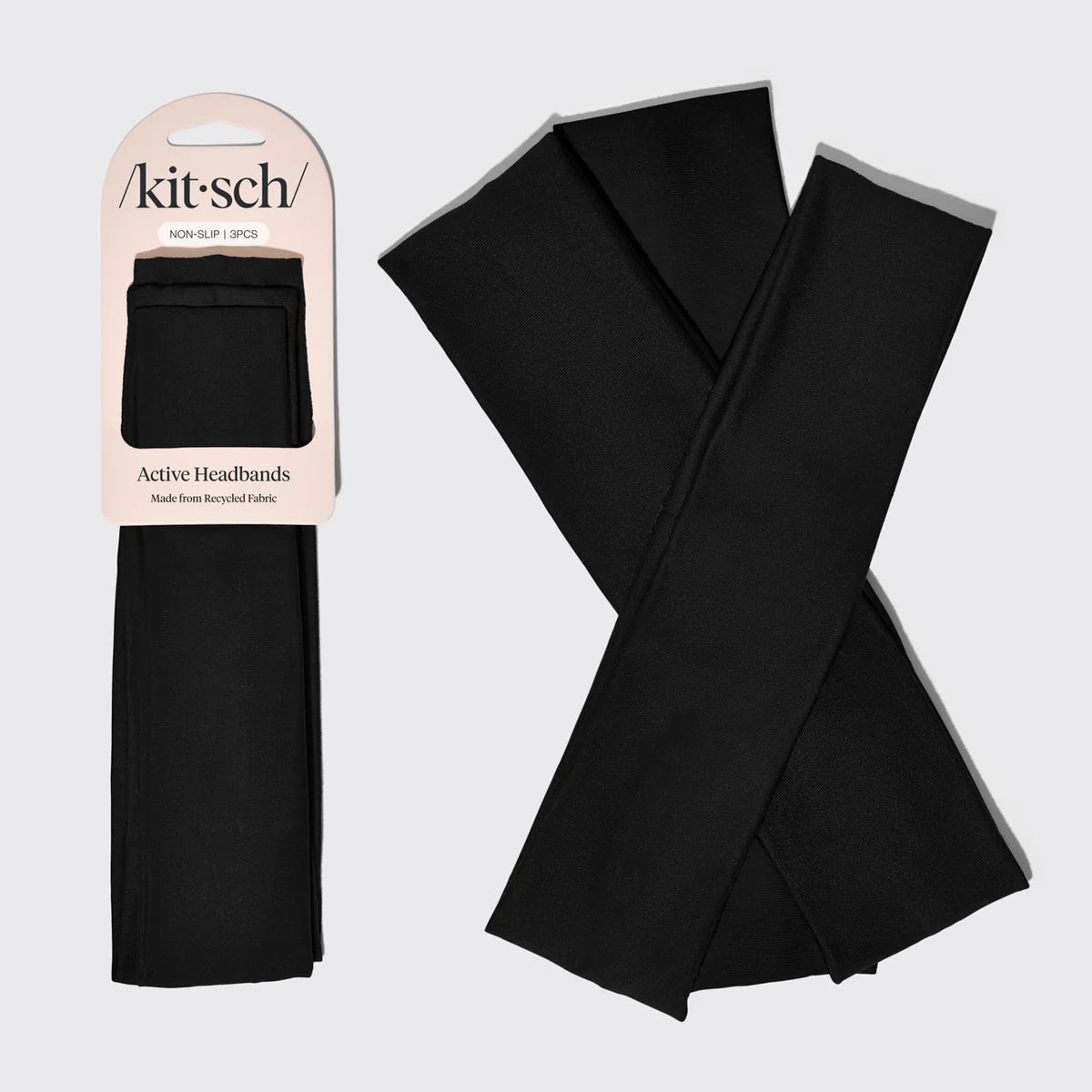 KITSCH Active Headbands 3pc Set - Set de 3 diademas elásticas