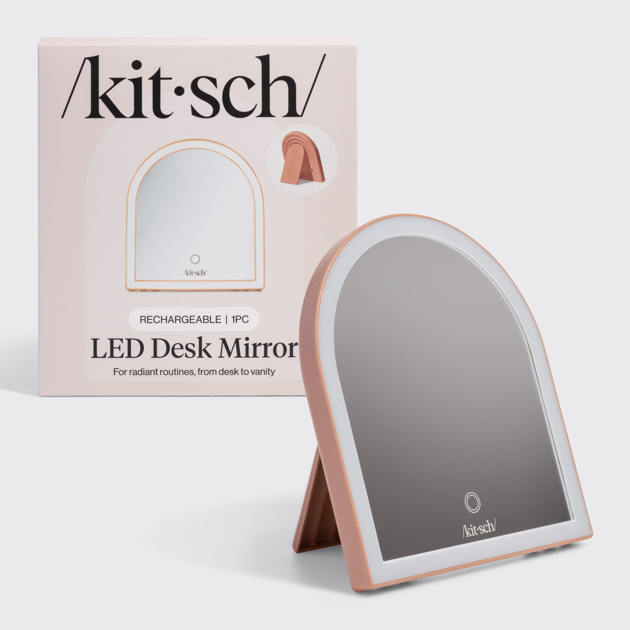 KITSCH Arch Desk Mirror Terracotta – Espejo de Escritorio con Forma de Arco | Tools & Accessories