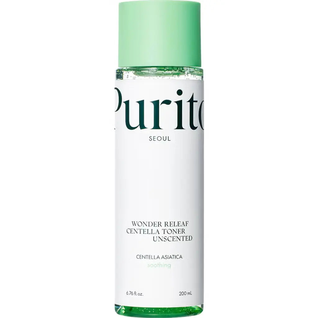 PURITO Wonder Releaf Centella Toner Unscented 200ml – tonico coreano calmante Centella 6000ppm NAZ Beauty Shop Panama