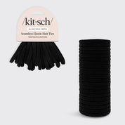 KITSCH Nylon Hair Elastics 20pc Set - Black
