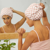 KITSCH Satin Lined Flexi Shower Cap - Gorro de ducha flexible