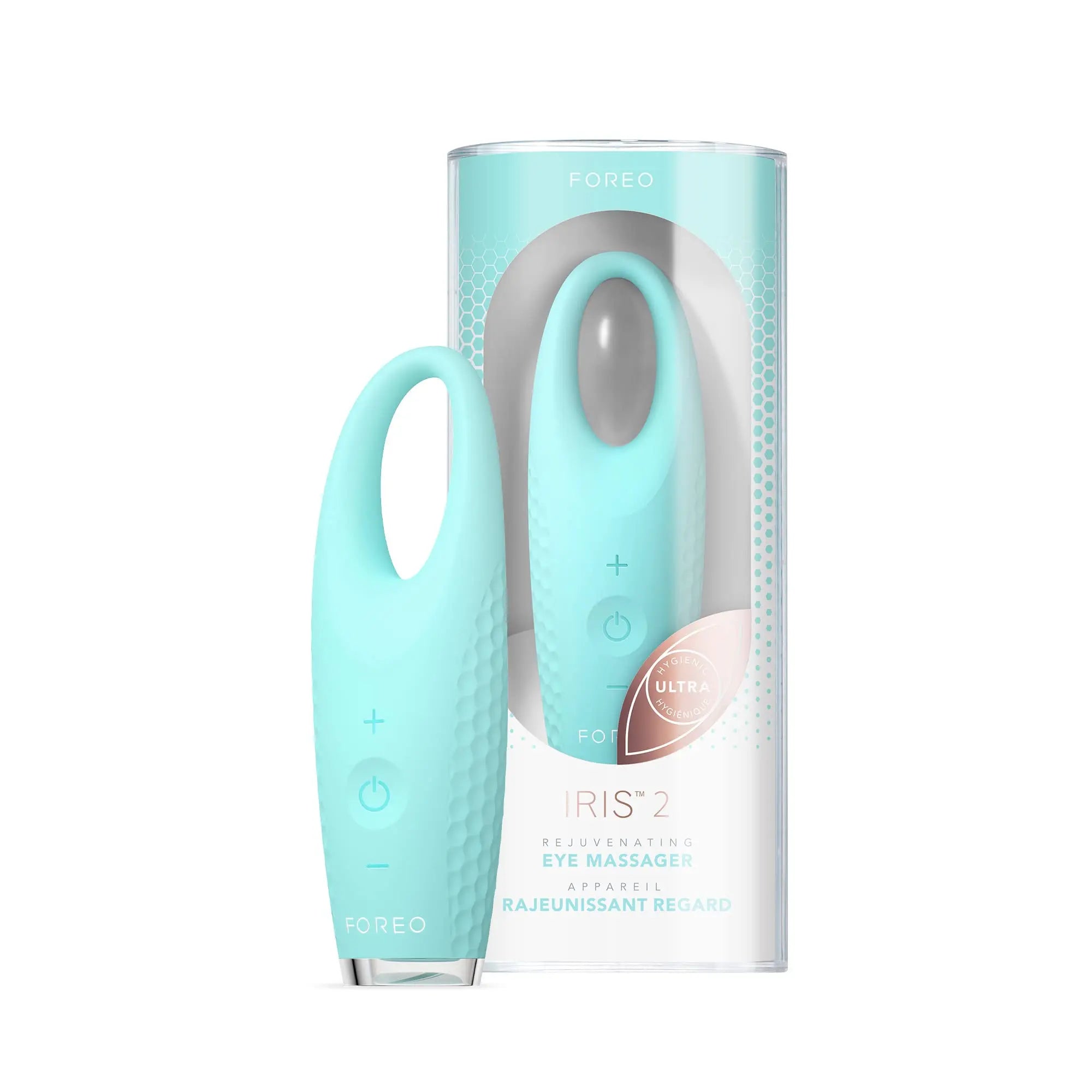 FOREO Iris 2 Eye Massager Mint masajeador contorno ojos T-Sonic drenaje linfatico comprar en NAZ Beauty Shop Panama