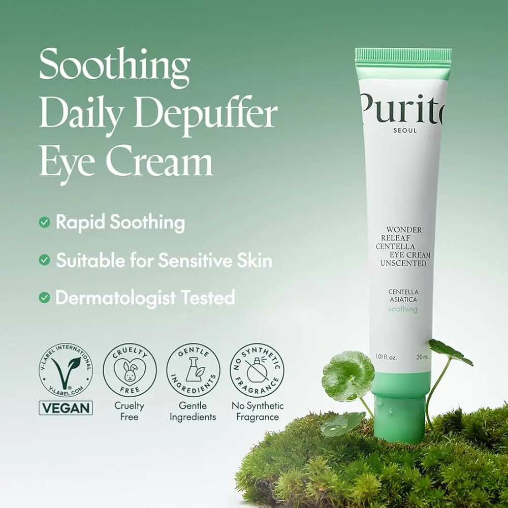 PURITO Wonder Releaf Eye Cream – sin fragancia 100% satisfaccion 4 semanas K-Beauty Panama comprar en NAZ Beauty Shop Panama