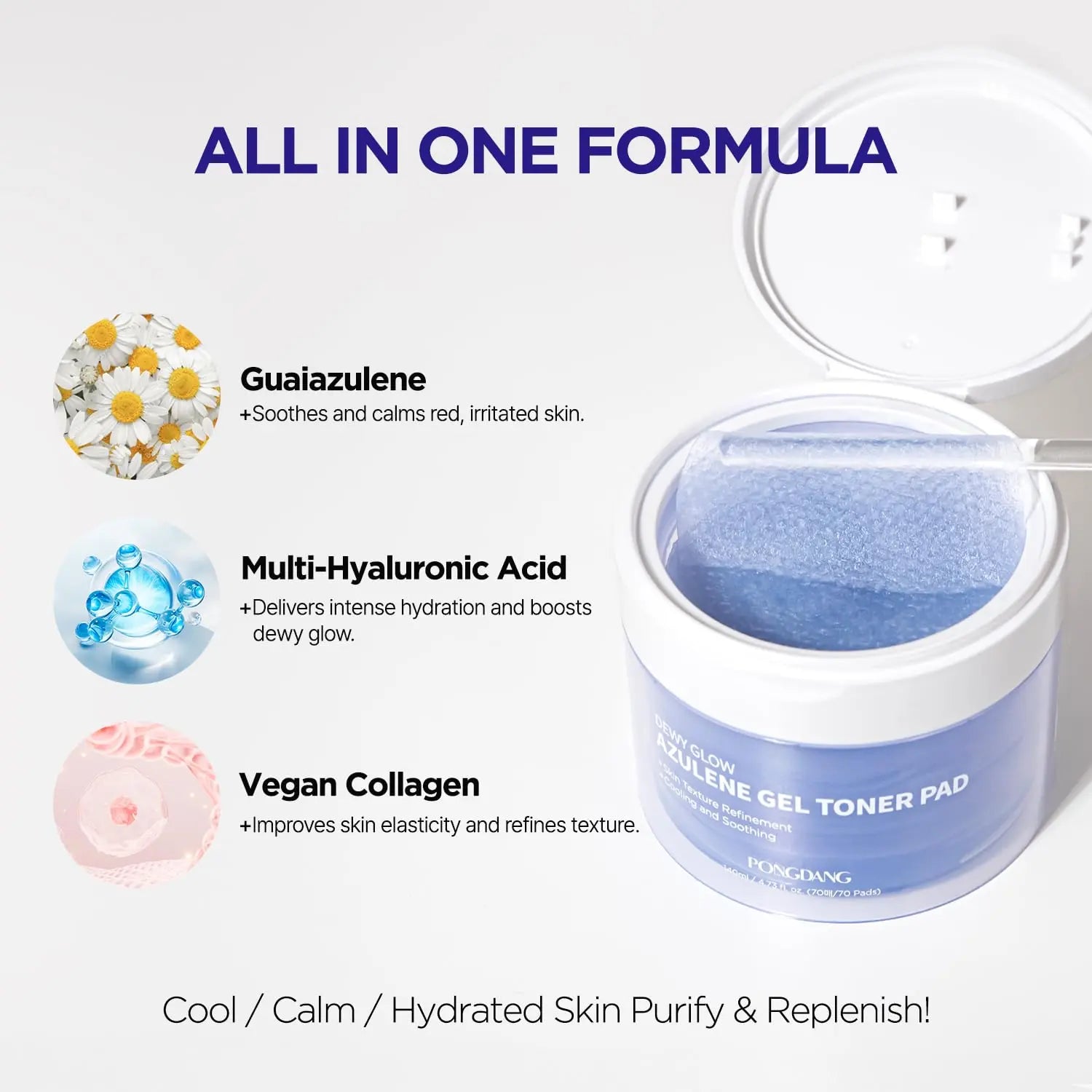PONG DANG Azulene Gel Toner Pad NAZ Beauty Shop Panama