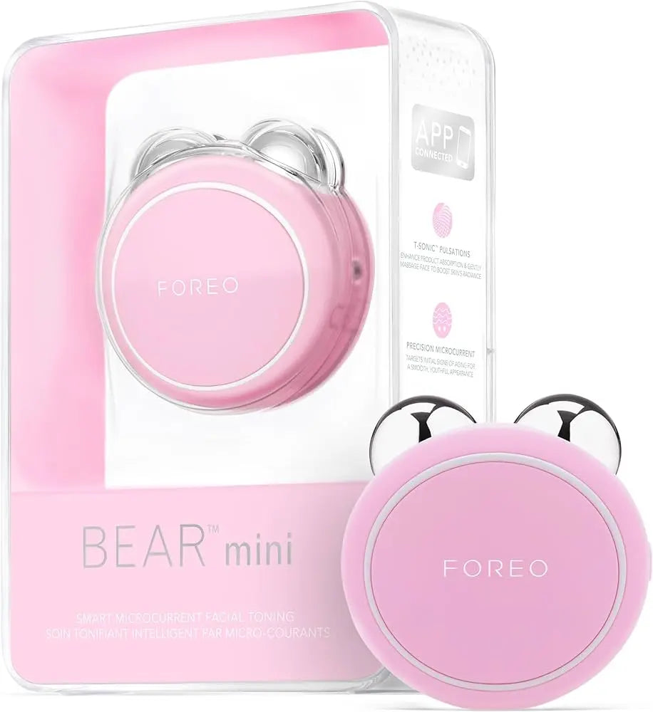 FOREO BEAR Mini Pearl Pink microcorrientes EMS dispositivo facial lifting antiedad comprar en NAZ Beauty Shop Panama