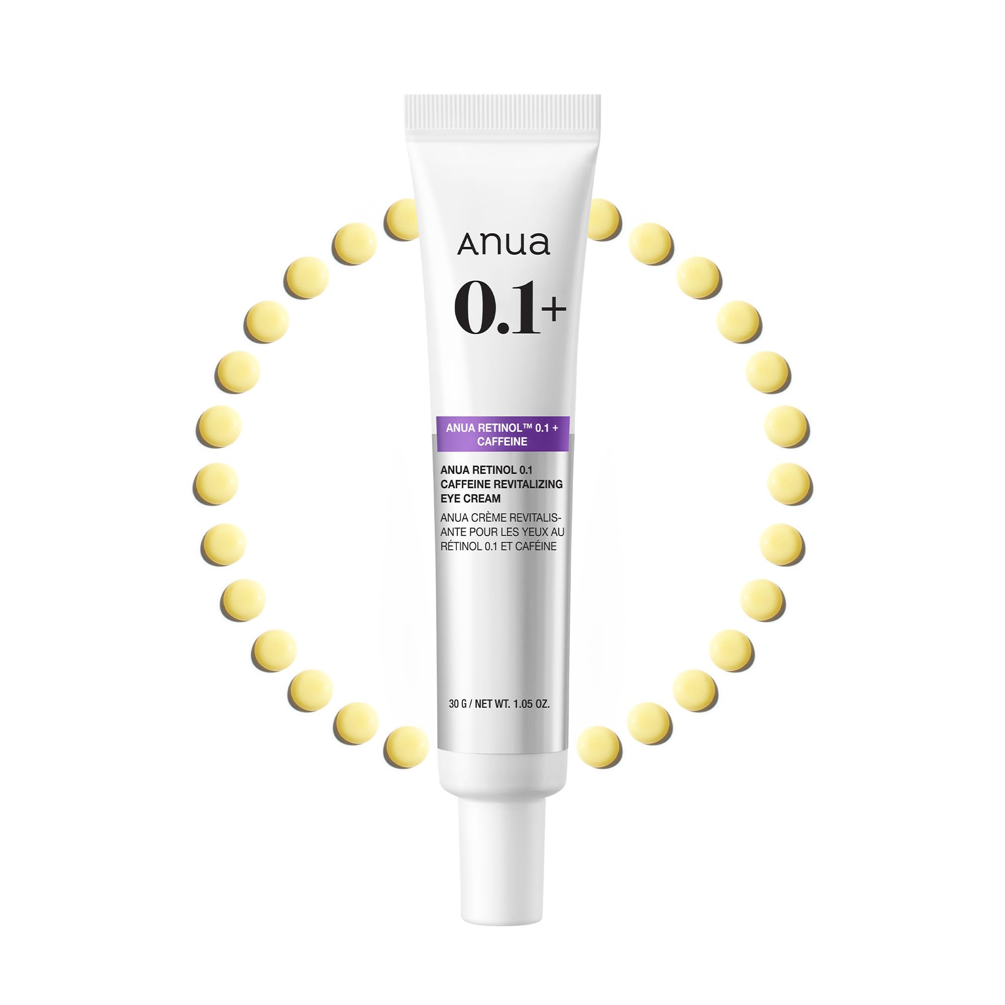ANUA Retinol 0.1% Caffeine Revitalizing Eye Cream | K-Beauty Skincare | Panamá | NAZ Beauty