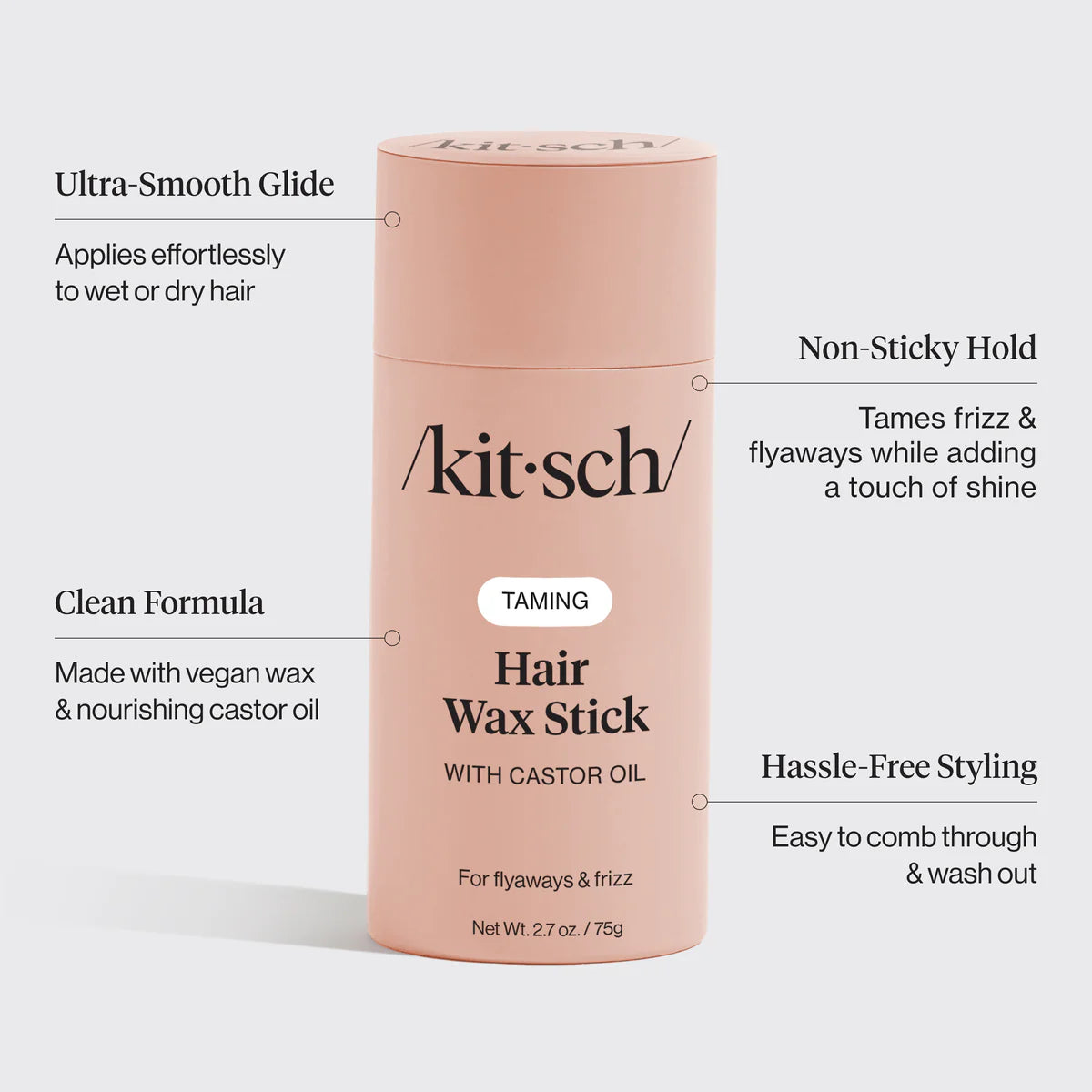KITSCH Taming Hair Wax Stick with Castor Oil - Cera en barra con aceite de ricino