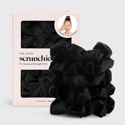 KITSCH Satin Sleep Scrunchi Black