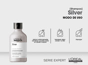 L'Oréal Professionnel Silver Shampoo vista frontal del envase 300ml