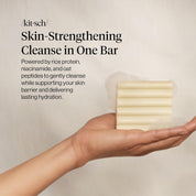 KITSCH Rice Water Protein Face & Body Wash Bar - Barra Limpiadora de Agua de Arroz para Rostro y Cuerpo