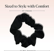 KITSCH Satin Sleep Scrunchi Black