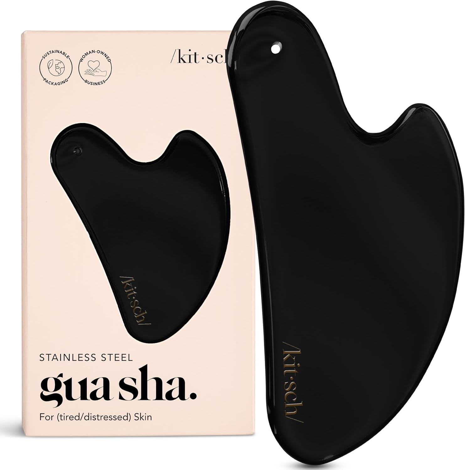 KITSCH Stainless Steel Guasha - Gua Sha de acero inoxidable
