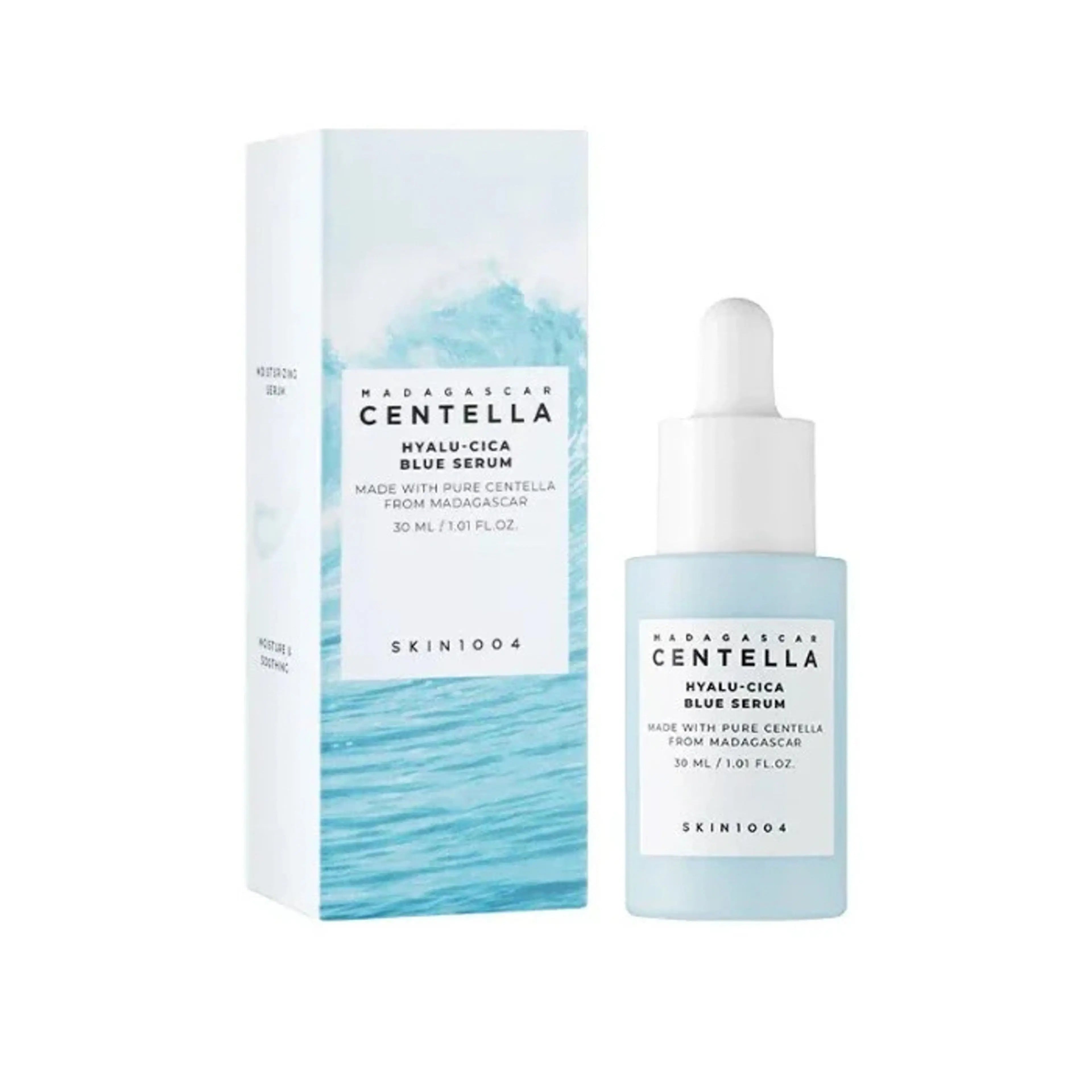 SKIN1004 Hyalu-Cica Blue Serum sérum hidratante coreano con ácido hialurónico y centella asiática NAZ Beauty Shop Panama