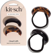 KITSCH Medium Cloud Cuffs 2pc Set - Black & Tort