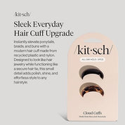 KITSCH Small Cloud Cuffs 2pc Set - Black & Tort
